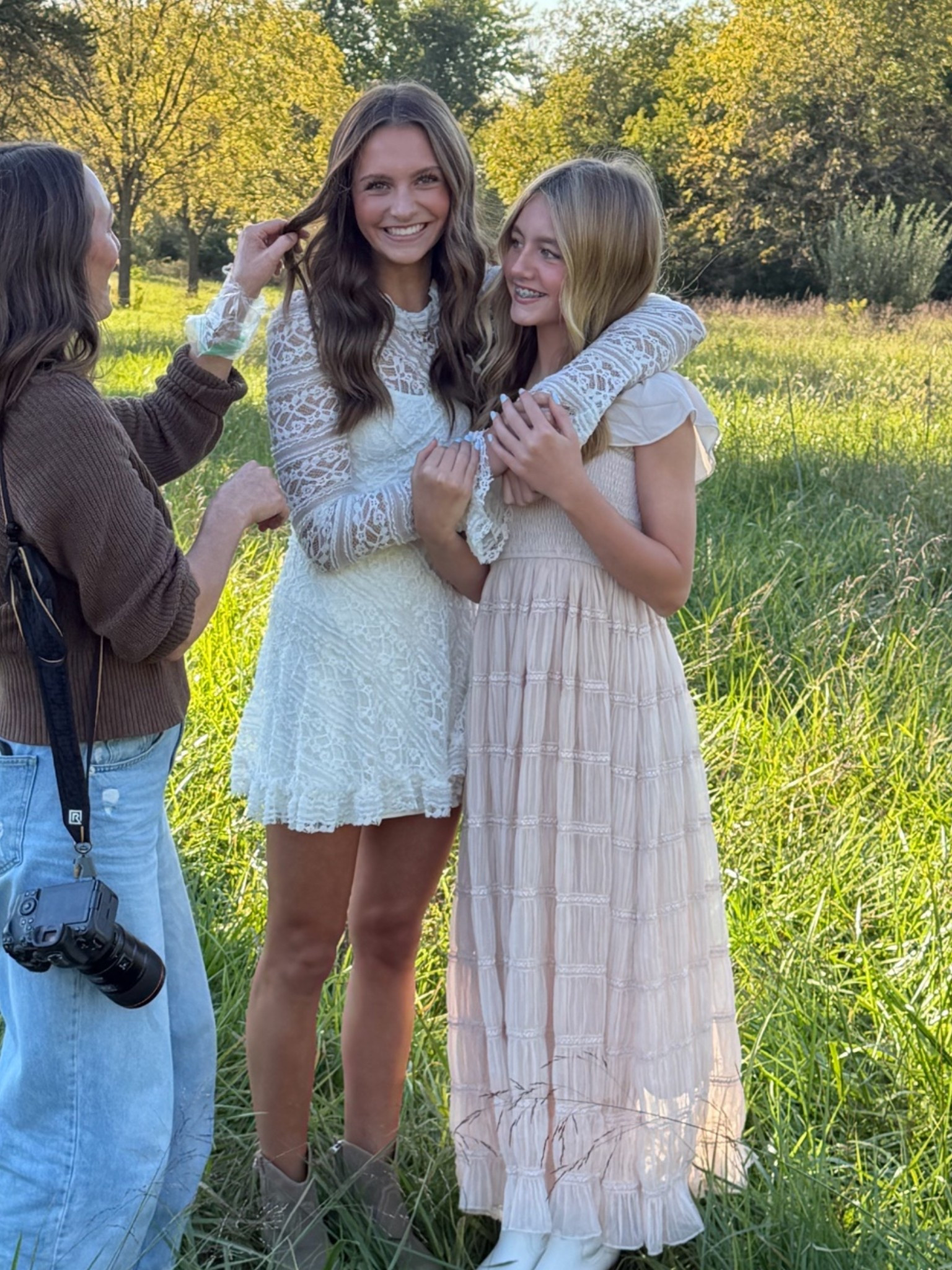 Family picture dress. She’s wearing the XS 
Brecks dress is from joyfully