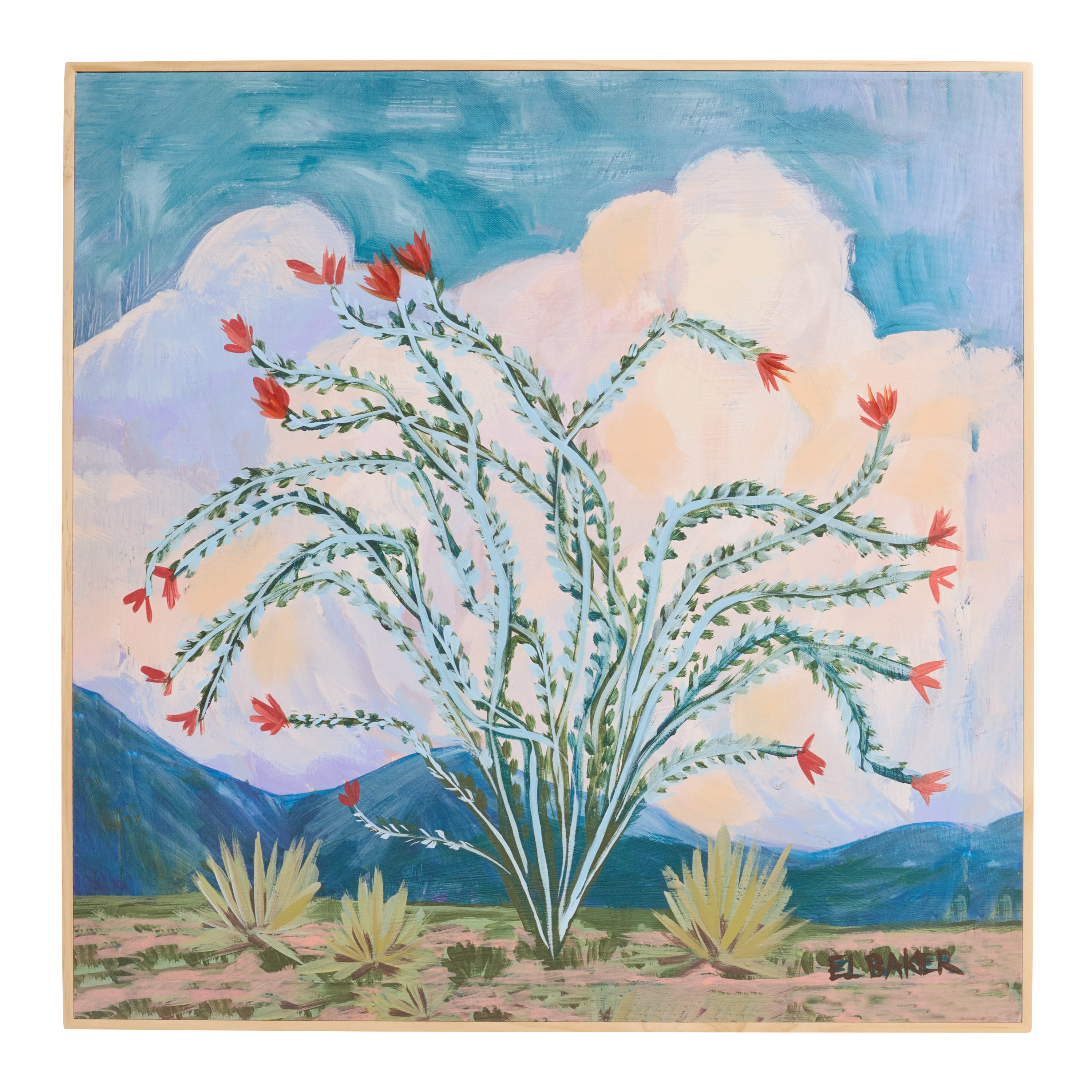 Ocotillo Big Bend by El Baker Framed Canvas Wall Art - World Market | World Market