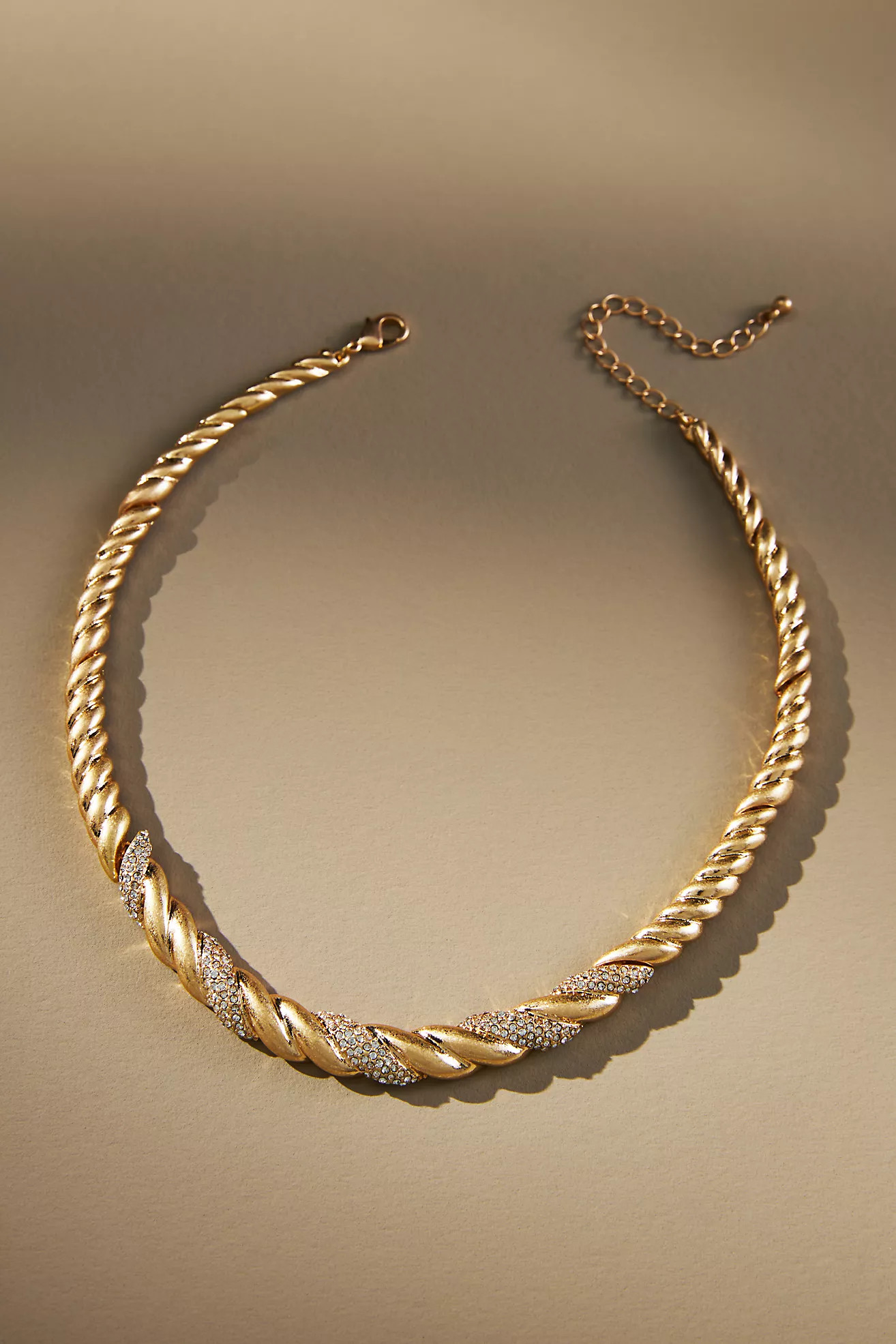 Twisted Pavé Rope Necklace | Anthropologie (US)