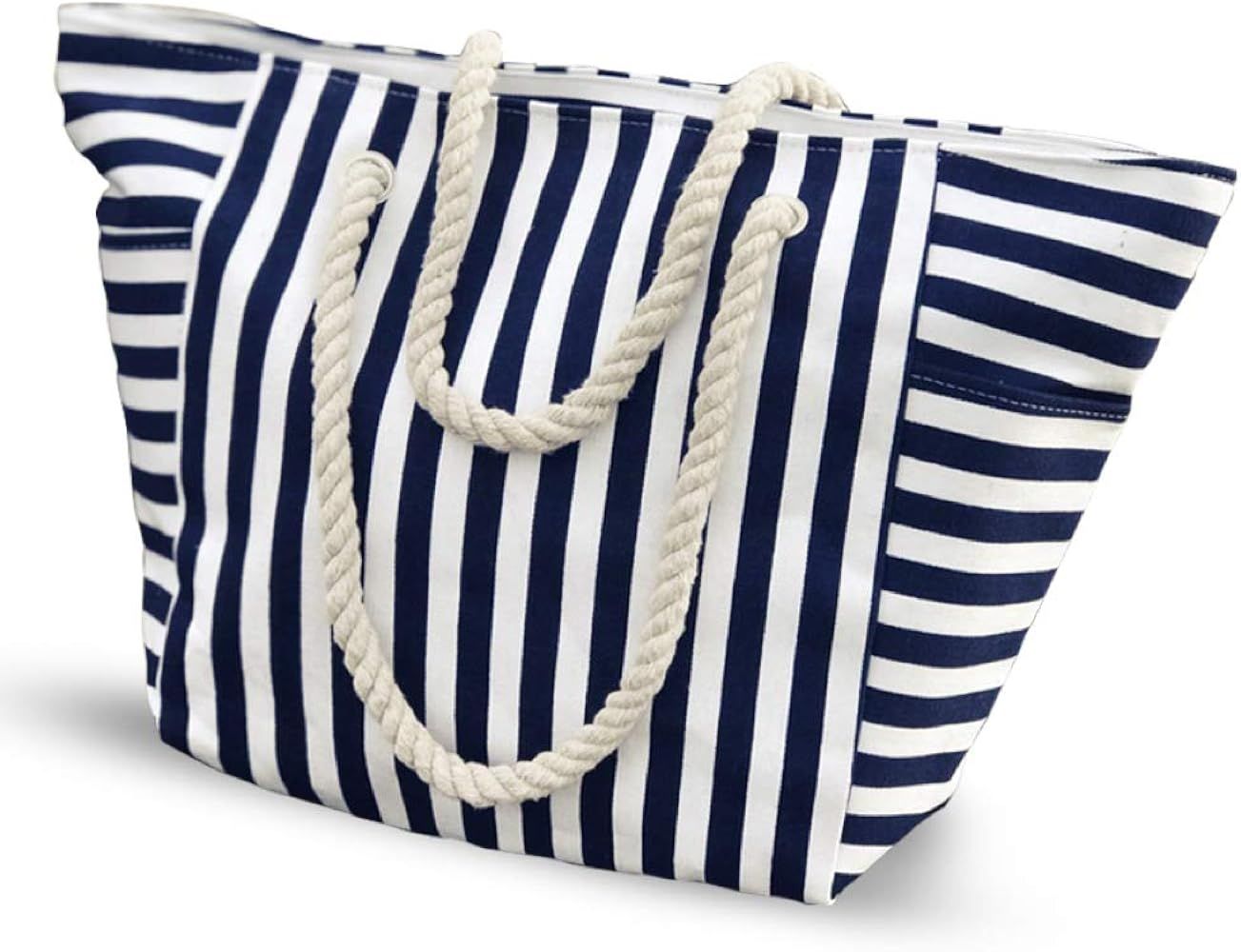 A Fashionable and modern Beach bag - Outer & inner pockets - Water-proof lining - The ideal tote ... | Amazon (US)