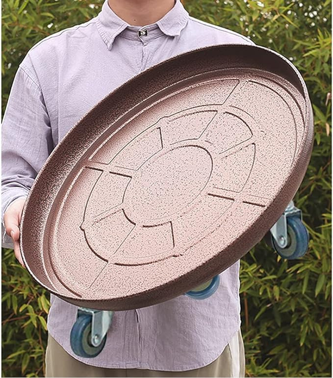 20" Round Plant Stand with Lockable Wheels, 480lb Heavy Duty for Indoor Outdoor, Large Rolling Do... | Amazon (US)