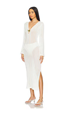 CIN CIN Godiva Butterfly Knit Dress in Pearl from Revolve.com | Revolve Clothing (Global)