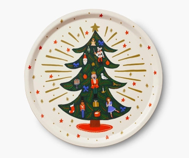 Holiday Tree Round Serving Tray | Rifle Paper Co. | Rifle Paper Co.