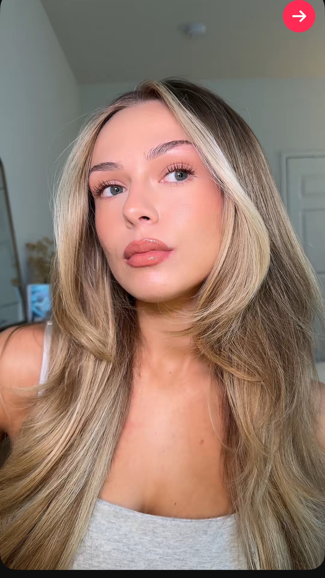 Natural makeup on acne prone skin