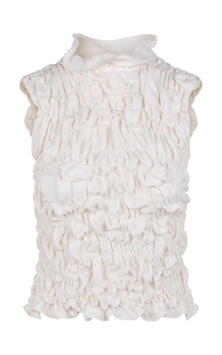 Sloane Shirred Silk Top | Moda Operandi (Global)
