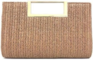 Gets Straw Clutch Purses for Women Summer Top Handle Handbag Woven Ratten Crossbody Bag Wicker Cl... | Amazon (US)