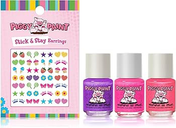 Piggy Paint | 100% Non-Toxic Girls Nail Polish | Safe, Cruelty-free, Vegan, & Scented for Kids | ... | Amazon (US)