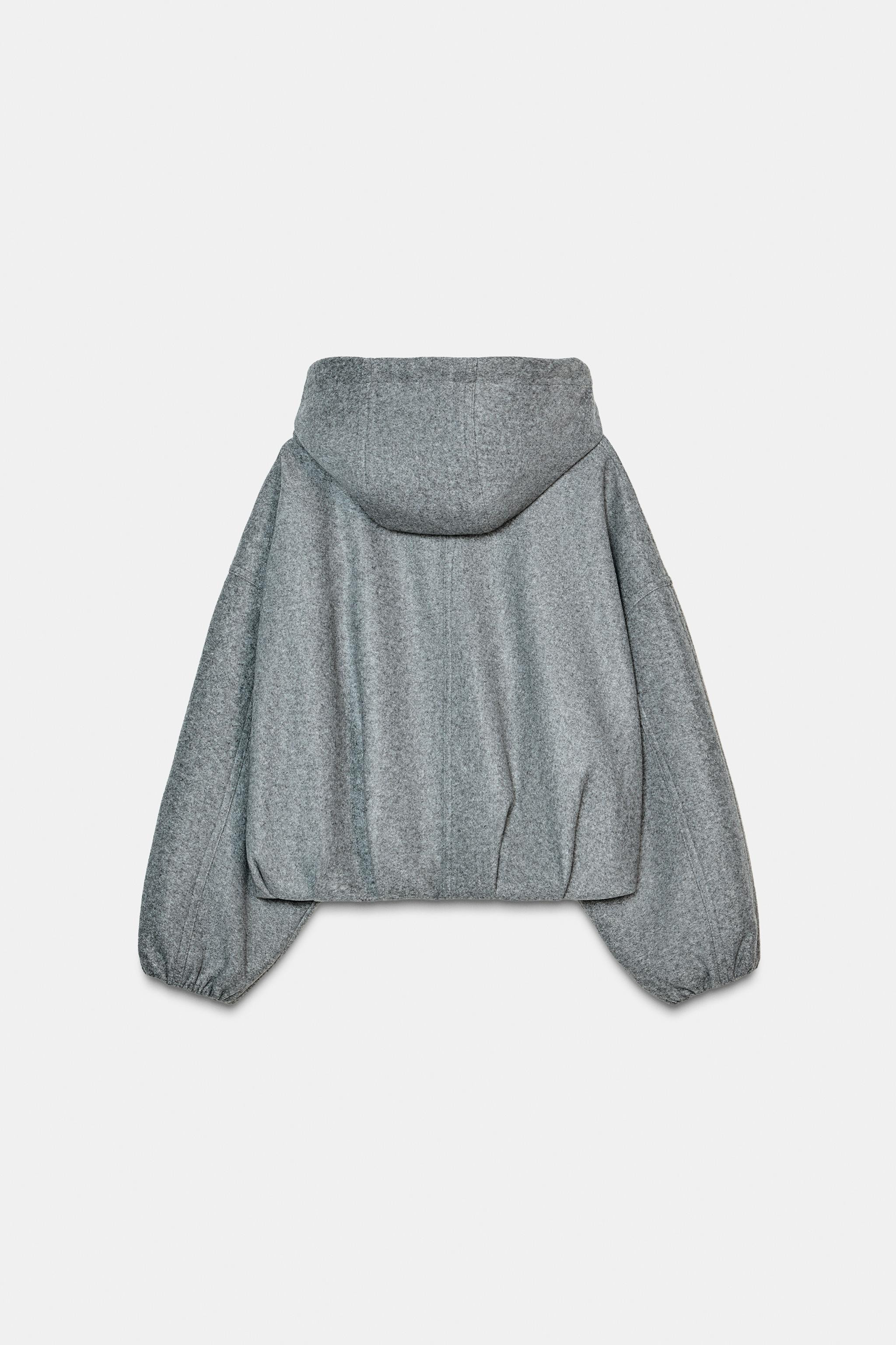 SOFT HOODIE OVERSIZED BOMBER JACKET | Zara US