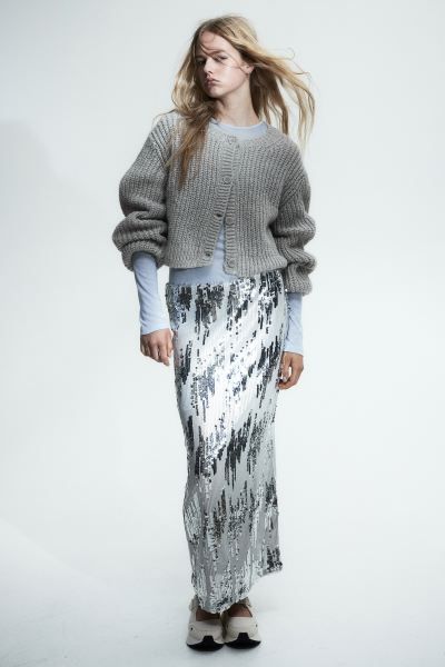 Knit Cardigan - Light gray - Ladies | H&M US | H&M (US + CA)