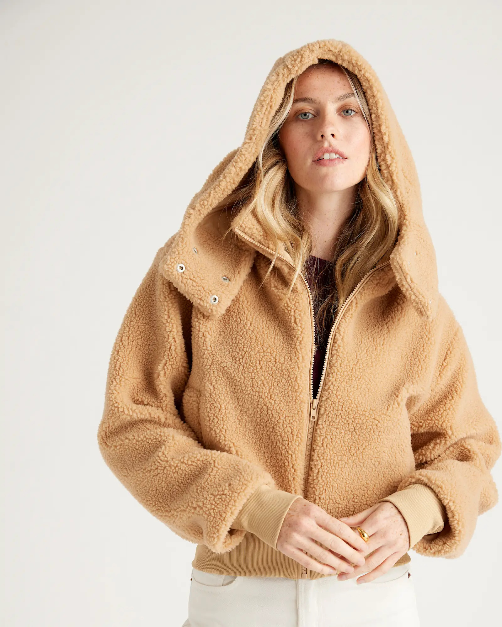 Hooded Sherpa Jacket | Quince
