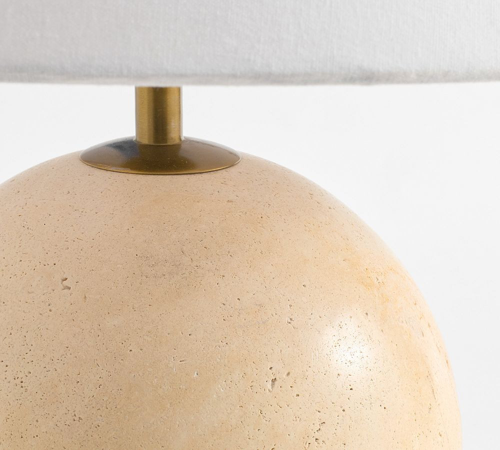 Marlo Stone Round Table Lamp (26") | Pottery Barn (US)