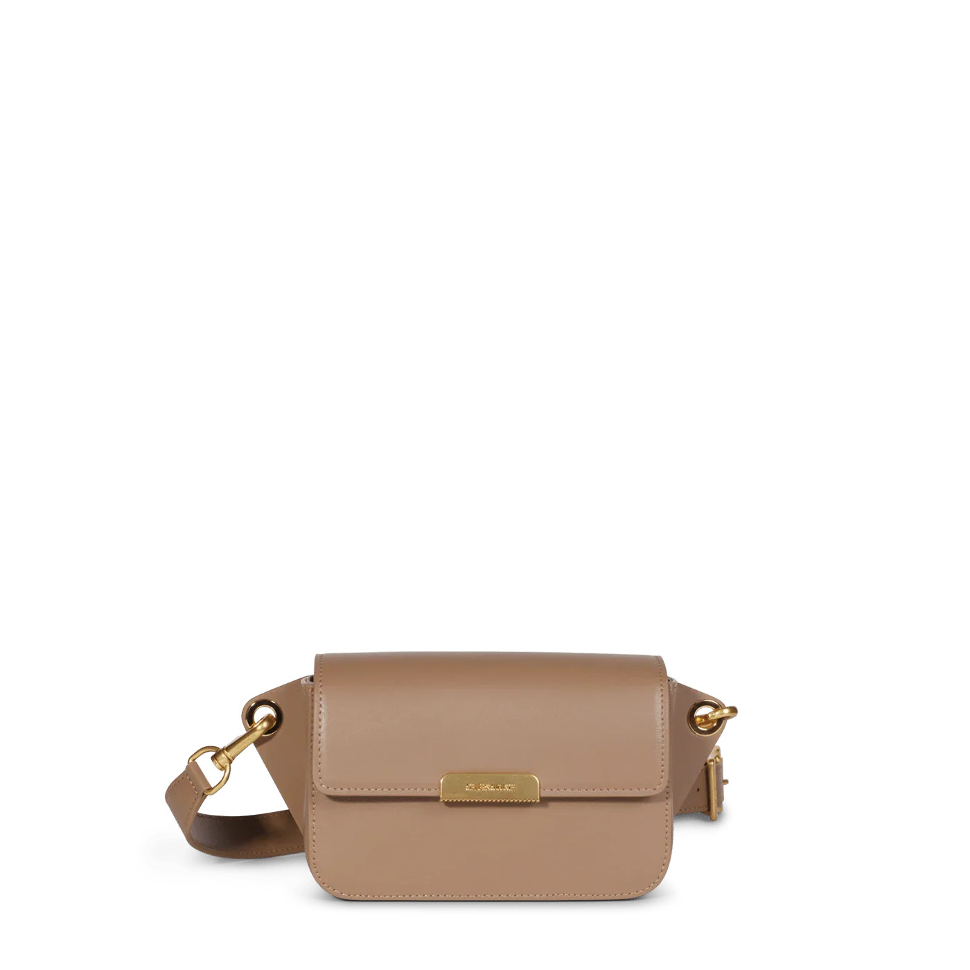 Roquette Belt Bag - Taupe Box Leather | ATELIERS AUGUSTE