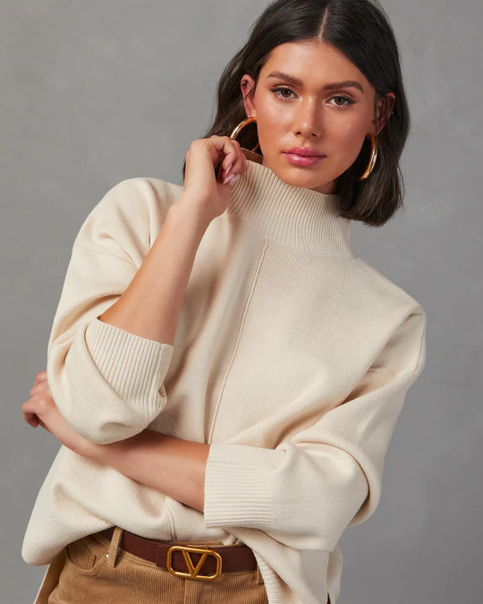 Turtleneck Pullover Sweater | VICI