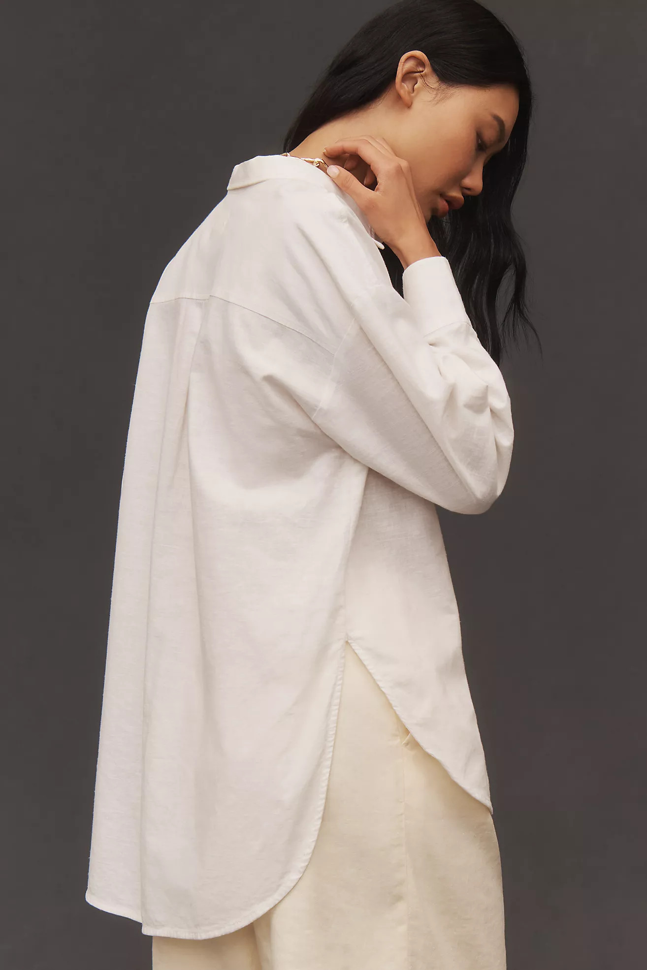 The Bennet Buttondown Shirt by Maeve: Linen Edition | Anthropologie (US)