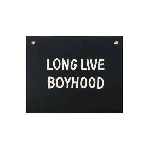 LONG LIVE BOYHOOD x Banner x Kids Room Decor x Kids Banner x Modern Decor Sign x Kids Modern Deco... | Etsy (US)
