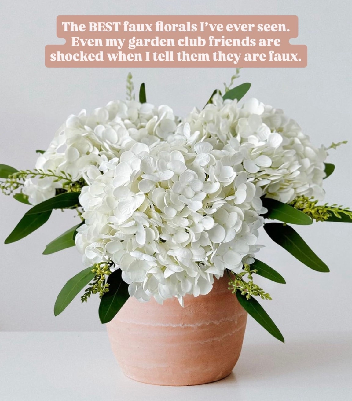 Obsessed with these faux hydrangeas I ordered from Amazon! They look so real! 

Loverly Grey, hydrangeas, faux florals, home decor, spring home decor 

#LTKHome #LTKSeasonal