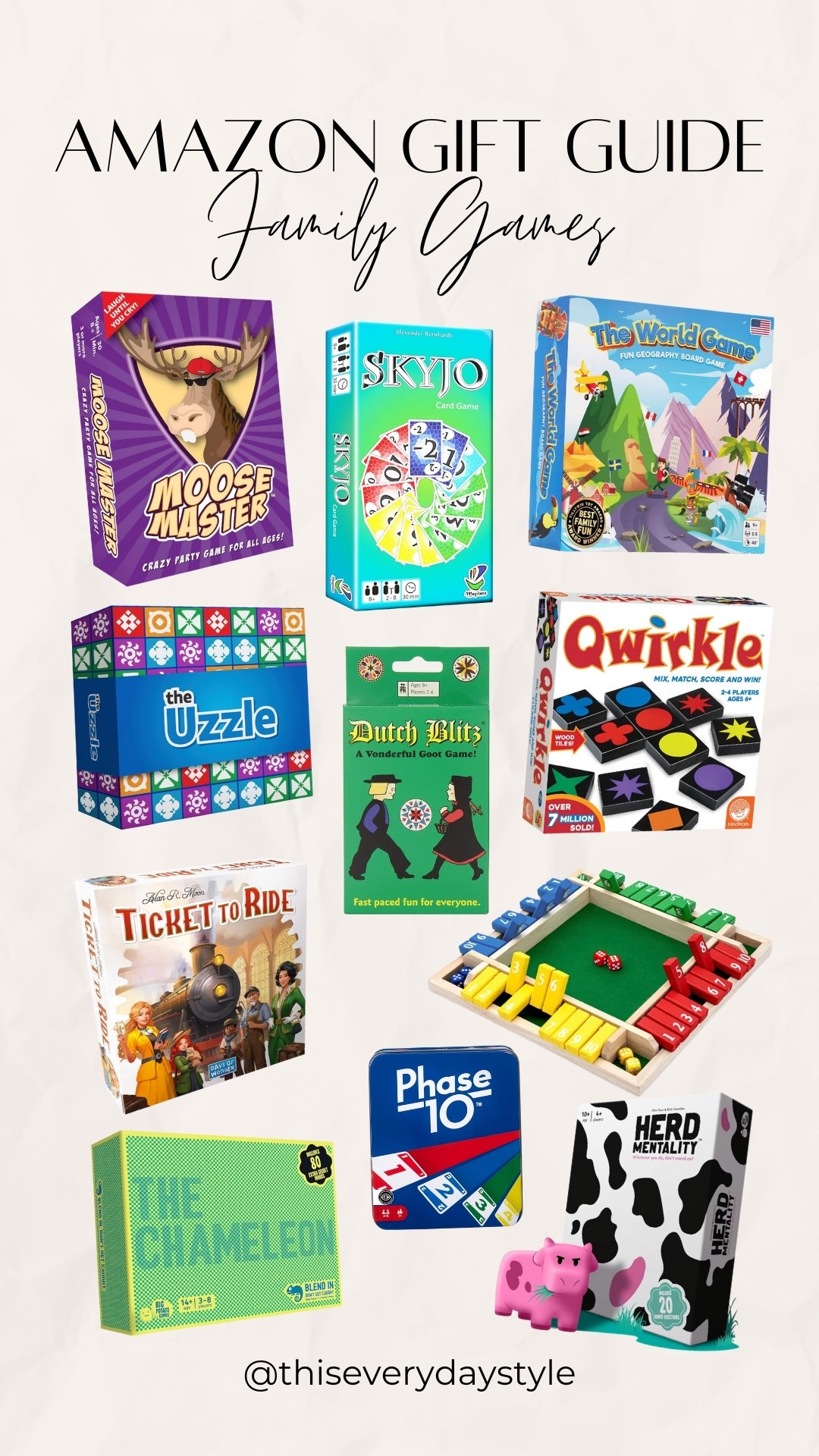 Amazon Gift Guide: family games! Great for gift giving anyone in your life or to have at all your holiday gatherings. 

#ad #founditonamazon #winterfavorites2025 @amazon 

#LTKHoliday #LTKGiftGuide #LTKFindsUnder50