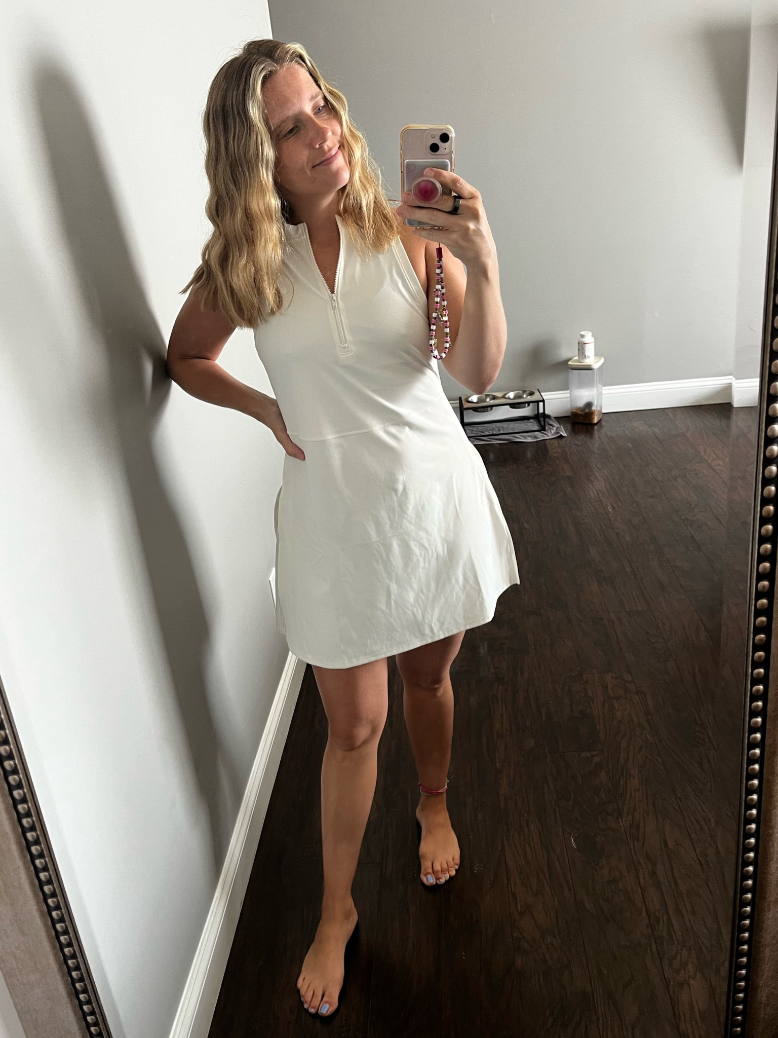 Cute lil white athletic dress I’ve been loving for school pickup 🤍

#LTKFindsUnder100 #LTKFindsUnder50