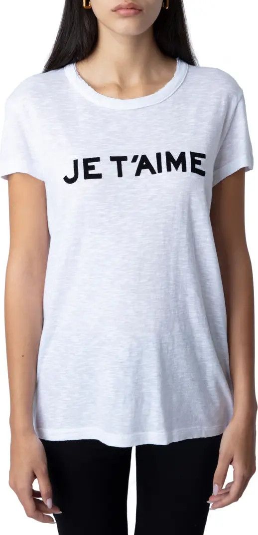 Zadig & Voltaire Je T'Aime Graphic T-Shirt | Nordstrom | Nordstrom