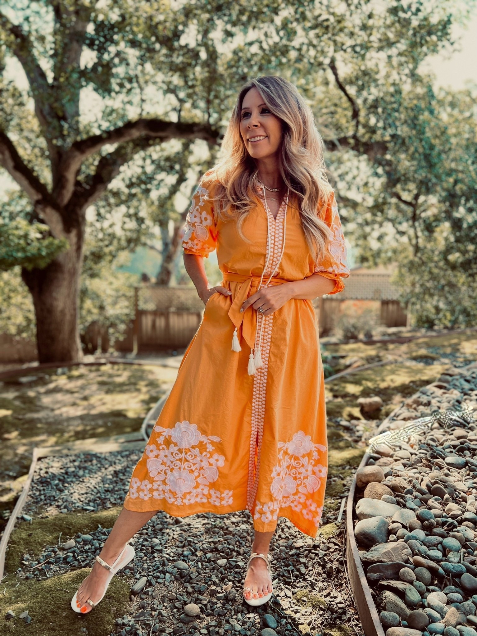 Need a go-to dress? This is it! Quality, cotton, caftan, self belt, embroidery, easy sophistication (my color is not available so I’ve added the newest colors)

#LTKPetite