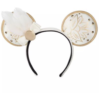 Disney Tiana Princess and the Frog Ears New Minnie Mouse Ear Headband Feather | eBay US