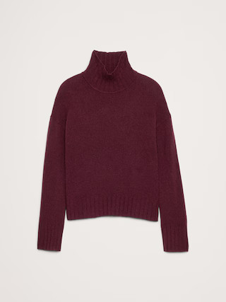 Relaxed Cashmere Turtleneck Sweater | Banana Republic (US)
