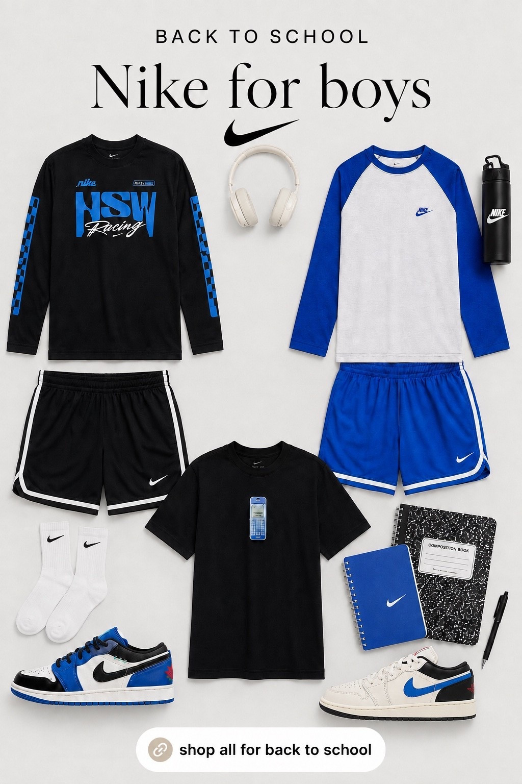 Nike for boys 〰️ my recent order for my boys back to school clothes from @Nike US 

Boys back to school outfits, teen boy school clothes, tween boy school clothes, boys school clothes, Nike tee, Nike shorts, boys school shoes, boys sneakers

#LTKKids #LTKSeasonal #LTKActive