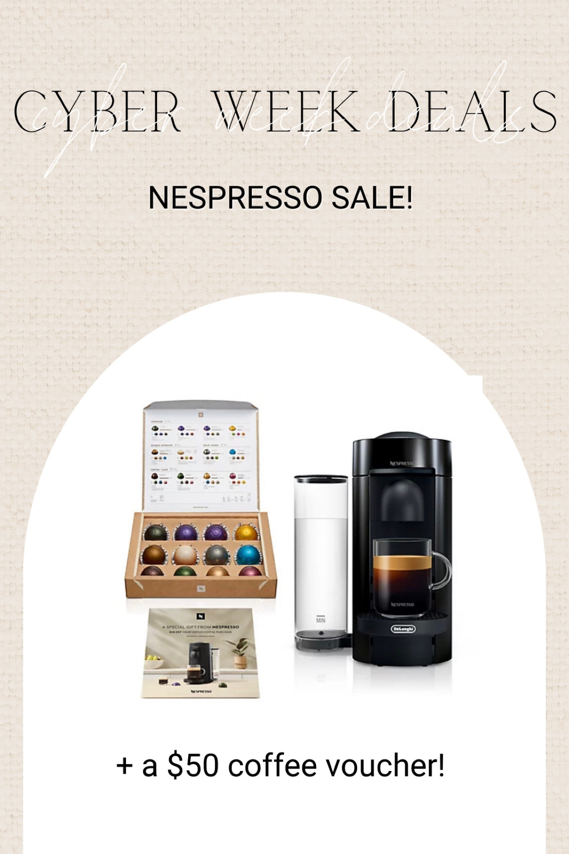 Huge nespresso sale going quick!

#LTKGiftGuide #LTKCyberweek #LTKhome