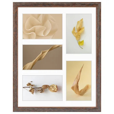 Modern Wooden Frame with White Mat | Wayfair North America