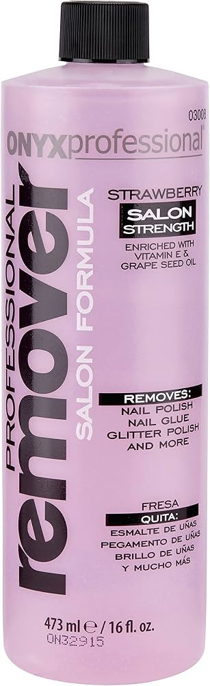 Onyx Professional 16oz Salon Strawberry Formula Nail Polish Remover Removes Polish, Nail Glue, Na... | Amazon (US)