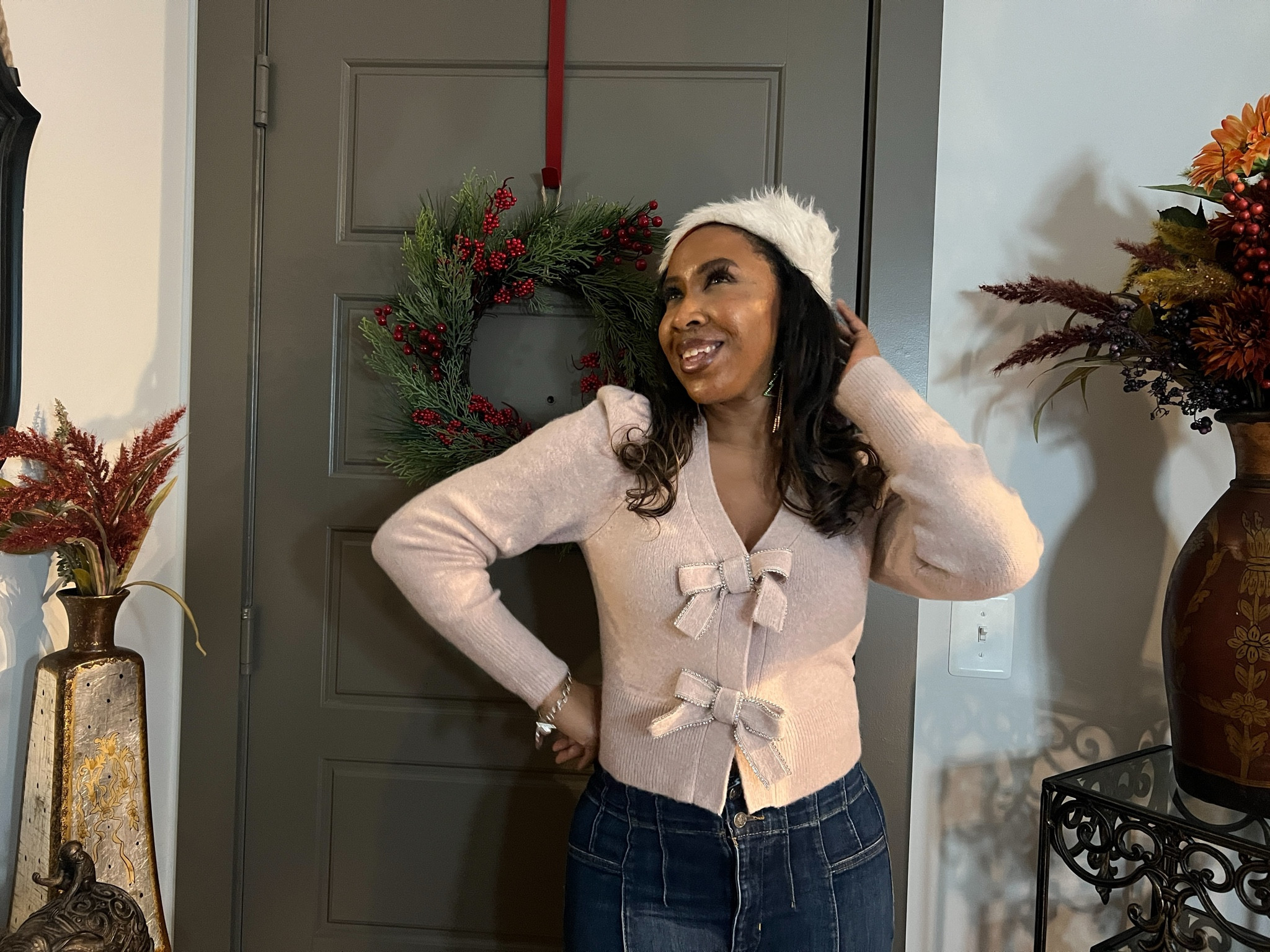 Sweater weather just got a whole lot cuter with these festive details! 🎀✨ #HolidayReady #HolidayPartyOutfit #SweaterWeather

#LTKSaleAlert #LTKOver40 #LTKHoliday