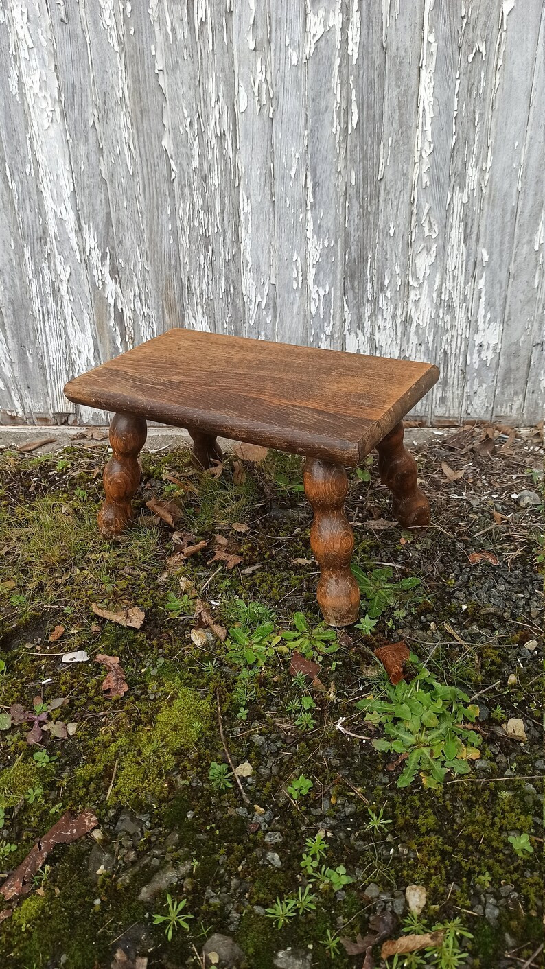 French 50's Country Wooden Stool Milkman Brutalist Vintage | Etsy | Etsy (US)
