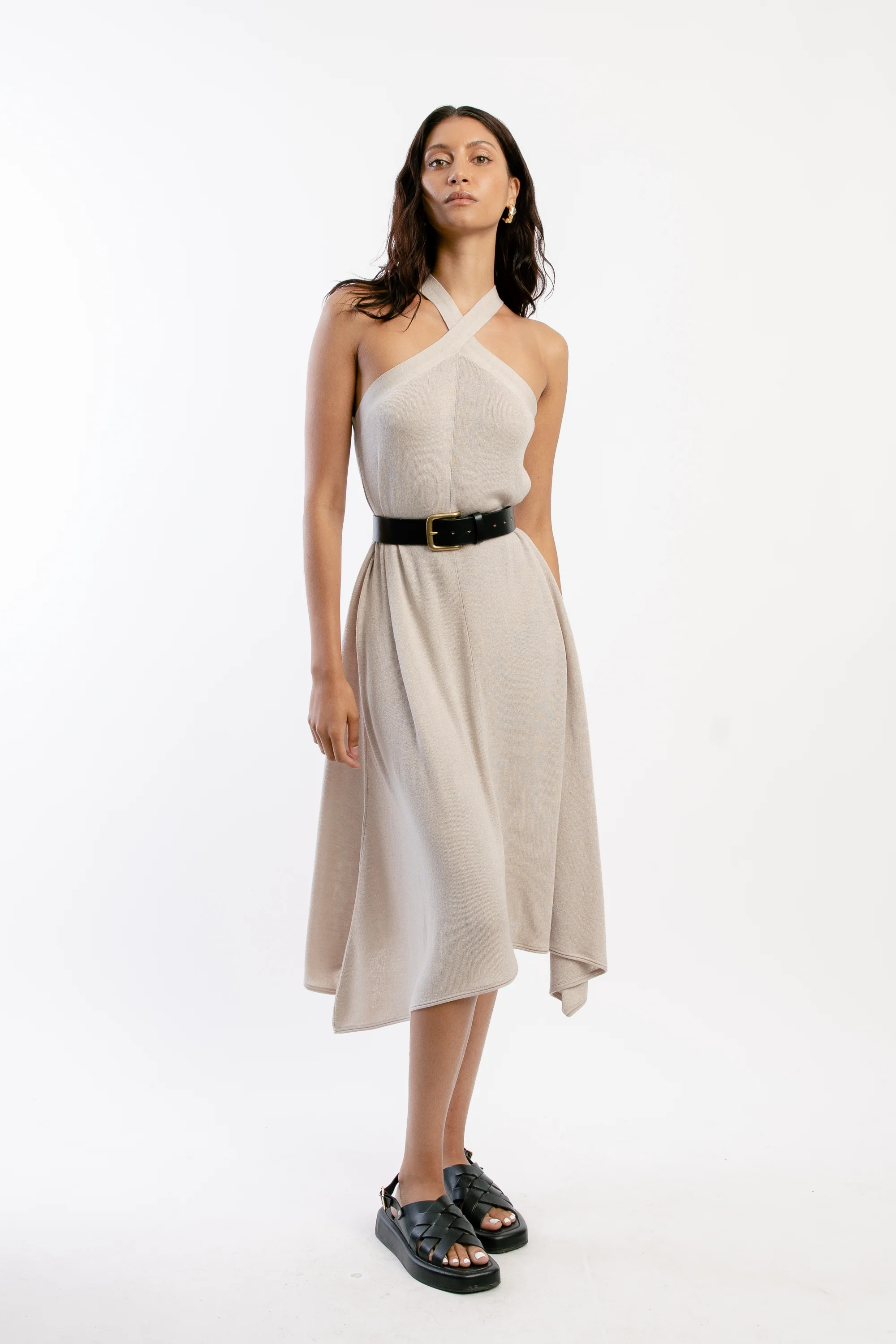 Women's Silk Wool Cashmere Claudia Dress | OO-TO