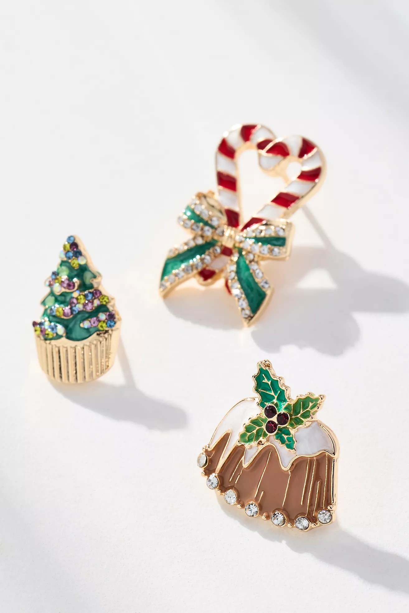Festive Cheer Brooches, Set of 3 | Anthropologie (US)