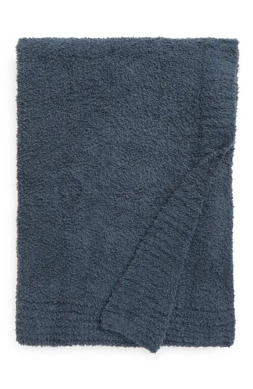 barefoot dreams CozyChic™ Throw Blanket in Smokey Blue at Nordstrom | Nordstrom