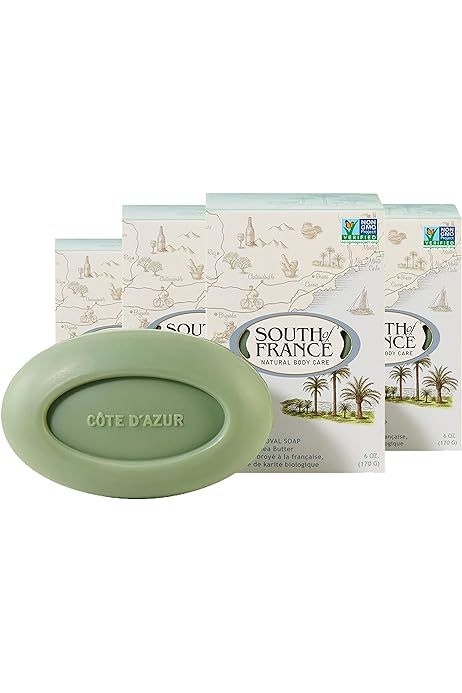 Bar Soap Oval, Cote D'Azur 6 Oz by South Of France Soaps (Pack of 3) | Amazon (US)