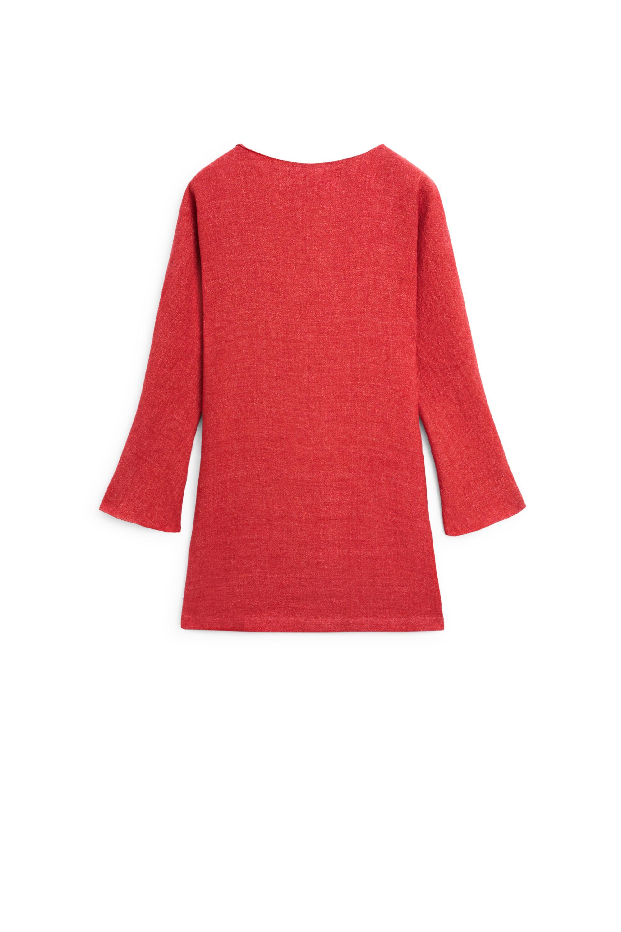 Long sleeve mini dress - Red | Massimo Dutti UK