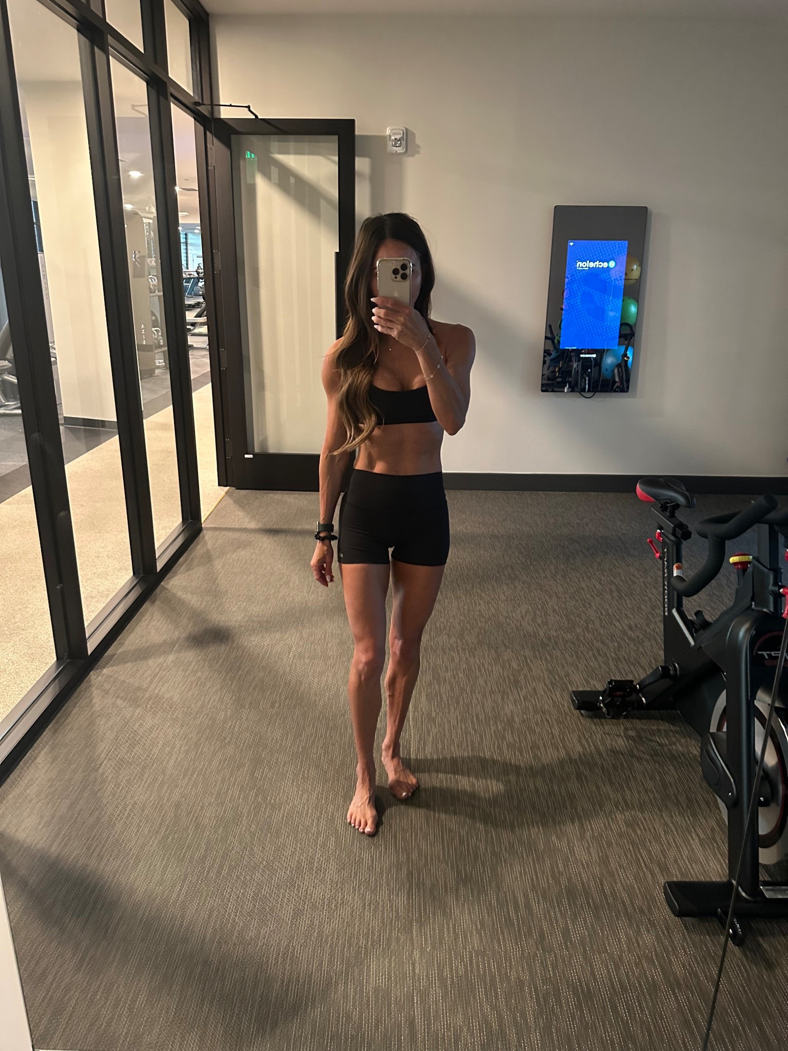 Wearing xs shorts s bra 🖤

#LTKfitnessgoals #LTKOver40
