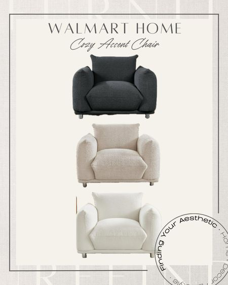 Walmart Home Find: cozy modern accent chair available in neutral colors

Walmart home // look for less home // designer inspired accent chair // modern chair living 

#LTKHome