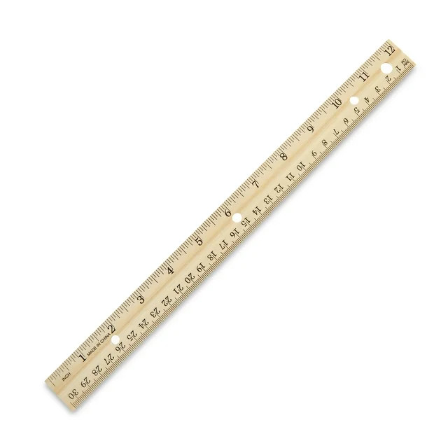 Pen+Gear 12" Wood Ruler (0.05lb) | Walmart (US)