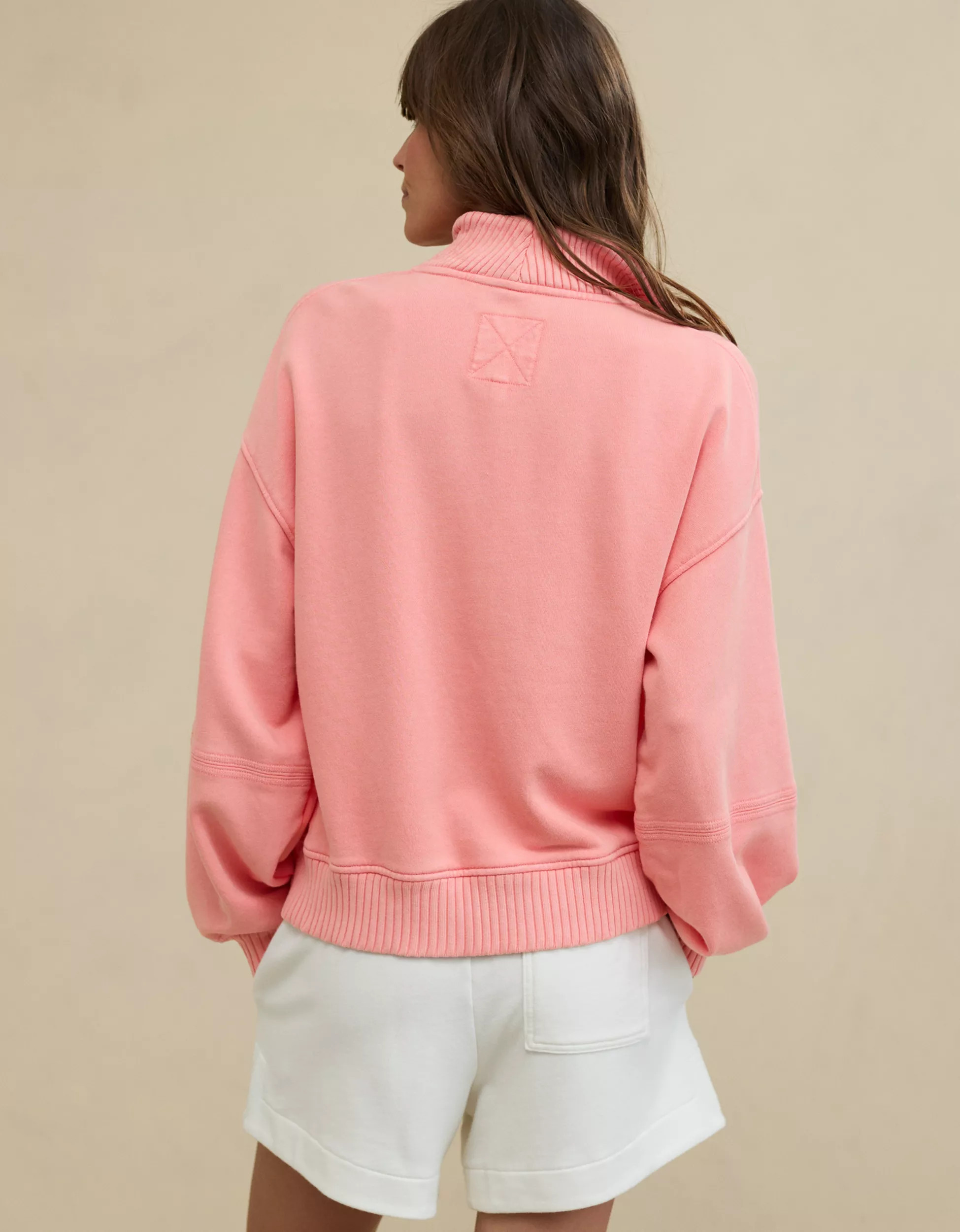 Aerie Sun's Out Quarter Zip Sweatshirt | Aerie