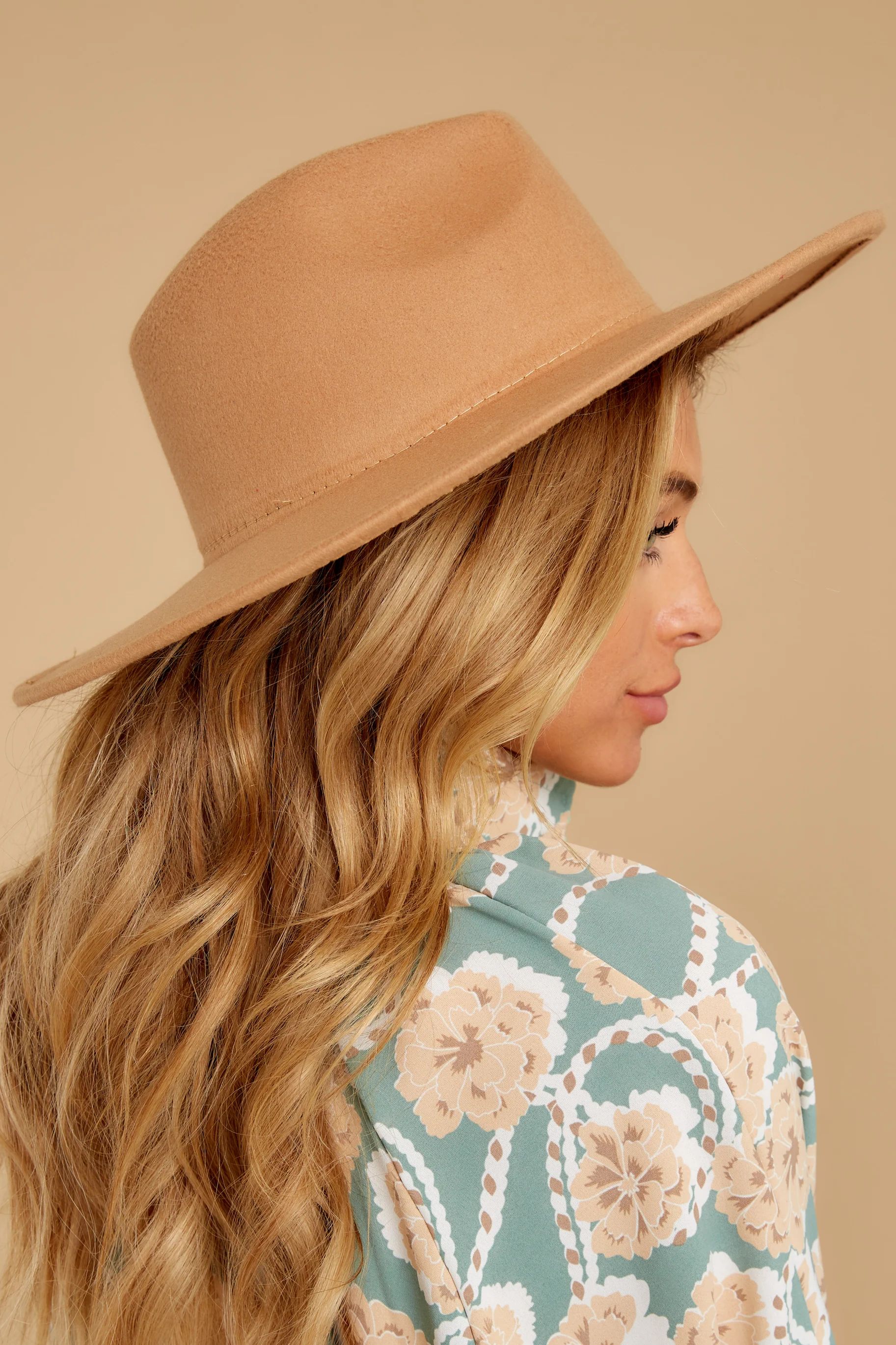 Made For This Tan Hat | Red Dress 