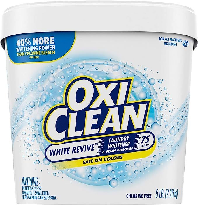 OxiClean White Revive Laundry Whitener + Stain Remover, 5 Pound (Pack of 1) | Amazon (US)