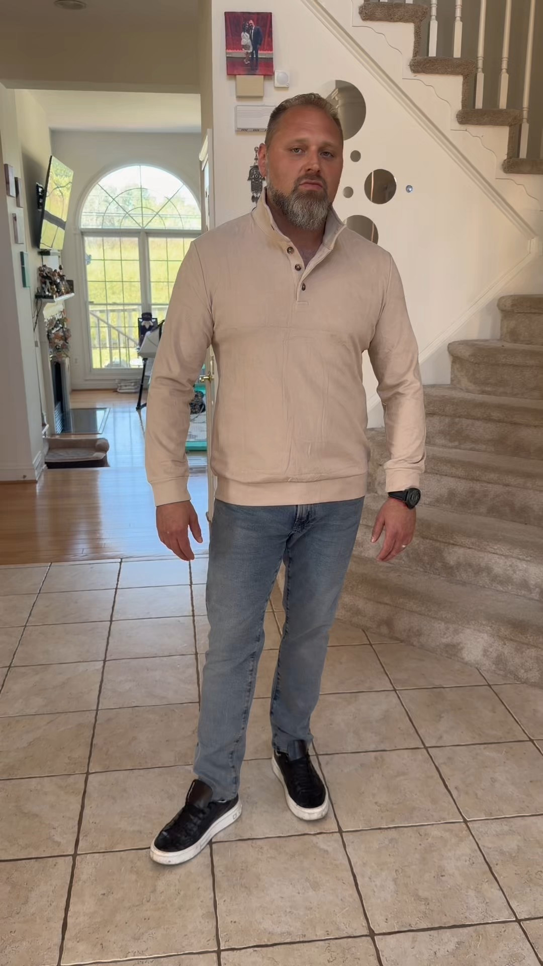 The sweater you'll live in this fall. This knit henley is the definition of effortless style. It's elevated enough for casual Friday but comfortable enough for all-day wear. The oatmeal/tan color is the perfect neutral to pair with any wash of denim. Tap the link in bio or screenshot to shop the full look!
#fallstyle #mensweardaily #ltkstyle #mensootd #falloutfitideas #knitwear #casualstyle

#LTKFindsUnder50 #LTKMens #LTKSeasonal