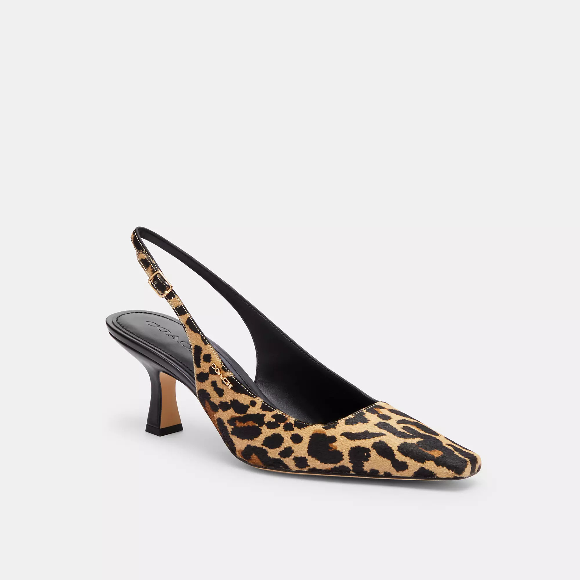 Coach Outlet Slingback Heel With Leopard Print | Shop Simon