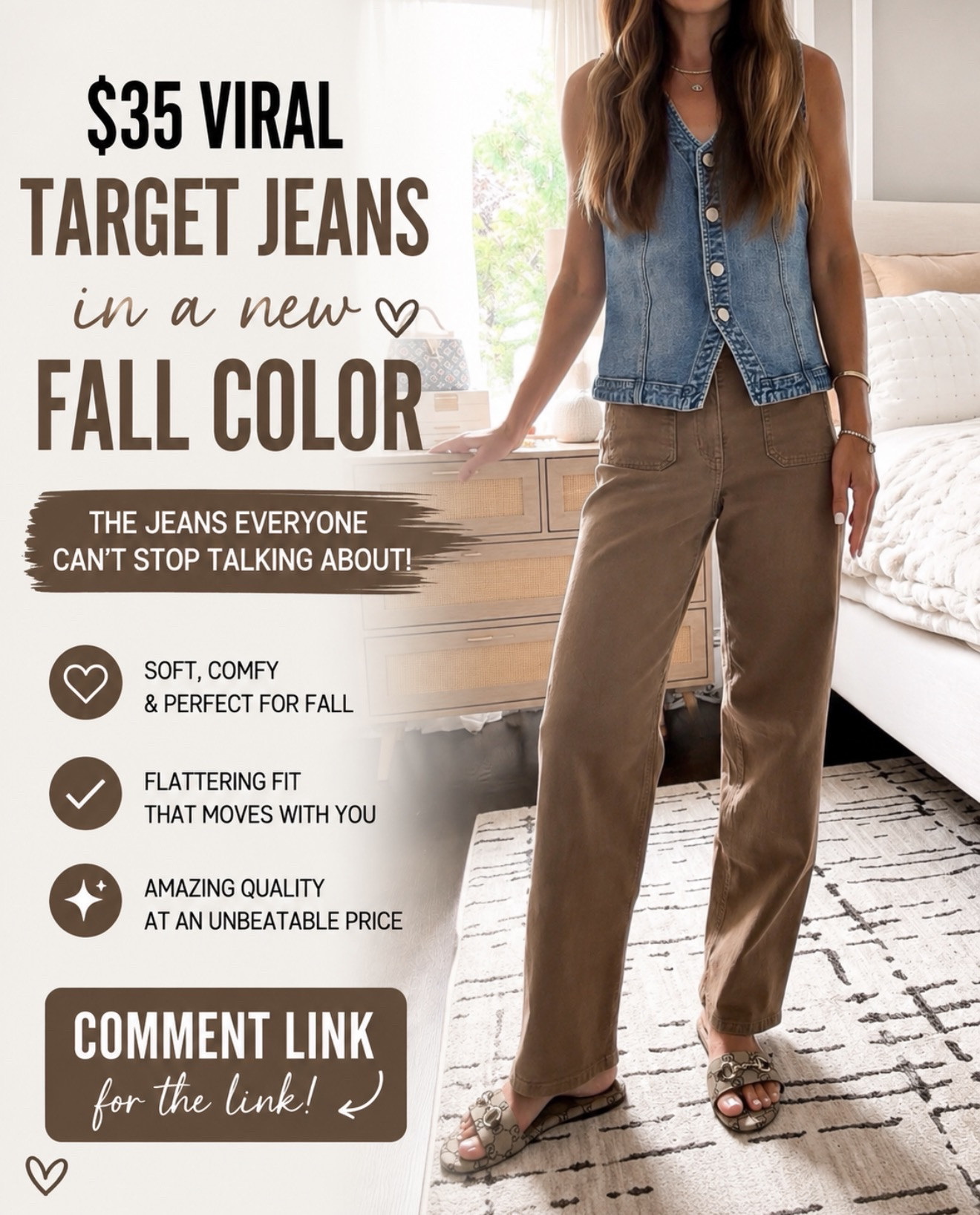 Viral Target jeans for fall. I recommend sizing up.

#LTKmomlife #LTKSeasonal #LTKOver40