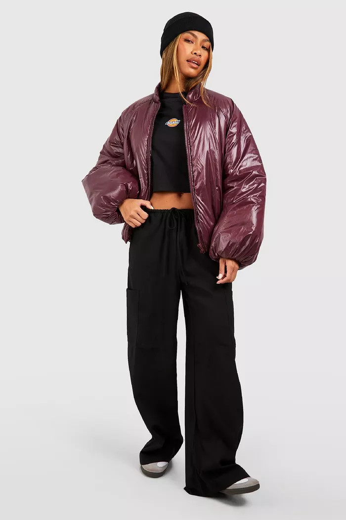 Zip Padded Puffer Jacket | Boohoo.com (UK & IE)