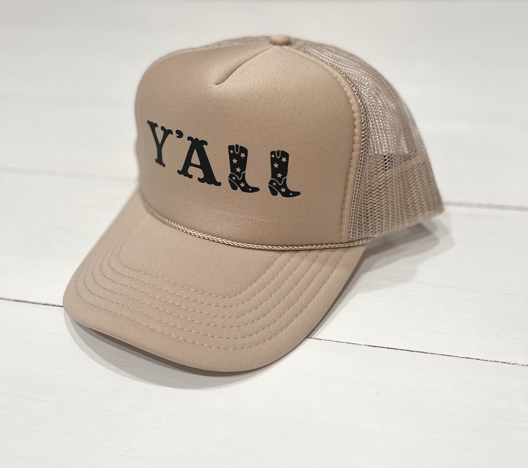 Y'ALL Adult Foam Trucker Hat Mesh Back Adjustable Country Music Country Concert Hat Cowboy Cowgir... | Etsy (US)