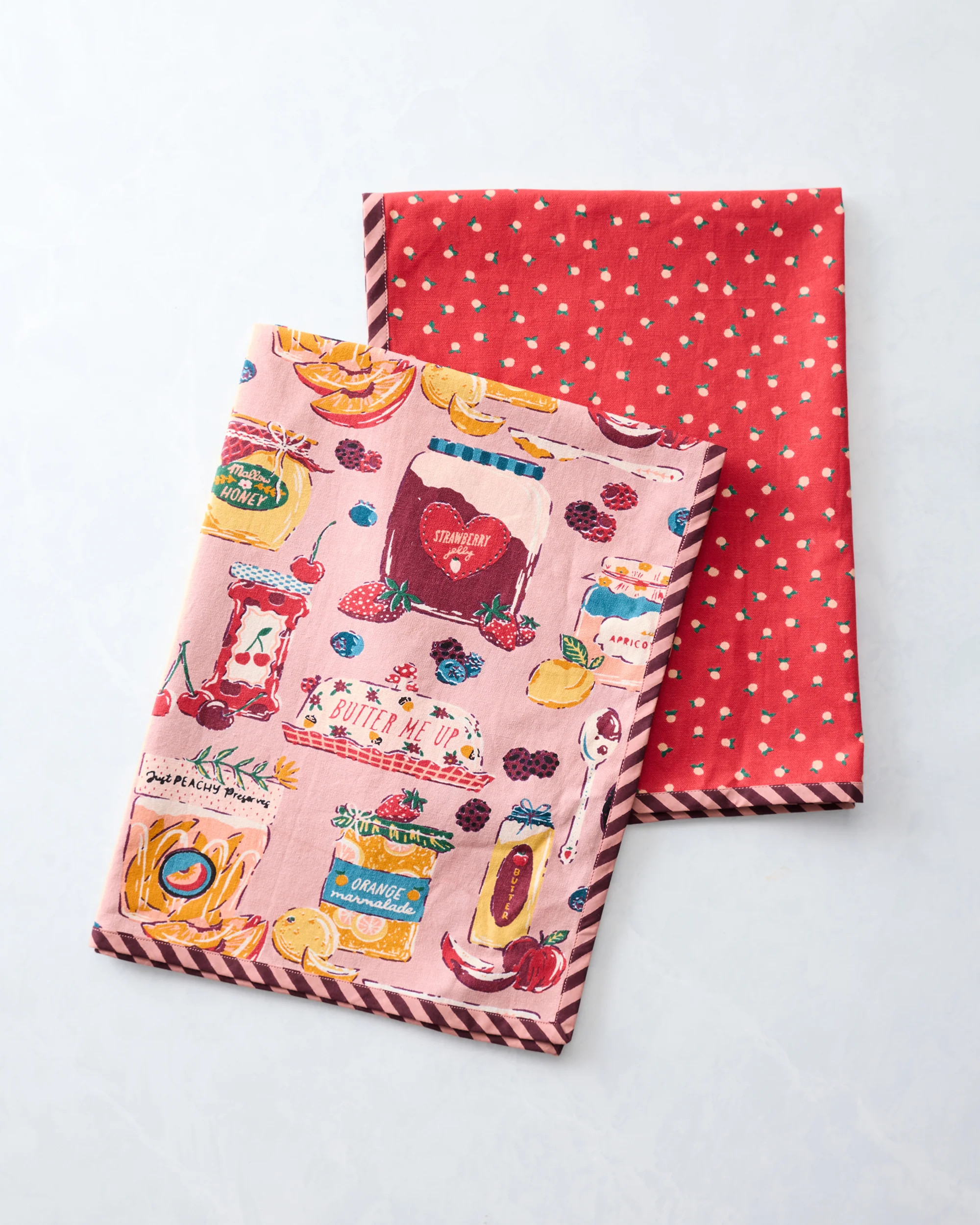 Sweet Jams - Tea Towels Set Of 2 - Berry Bliss | Printfresh