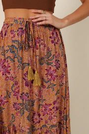 Carissa Printed Maxi Skirt - Tan Floral | Petal & Pup (US)